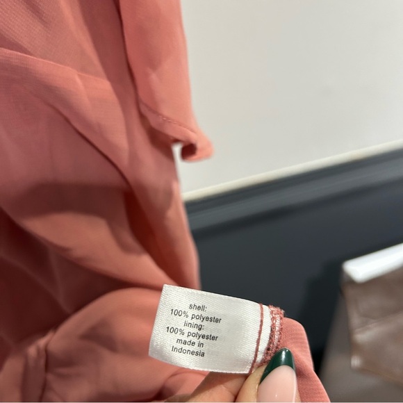 Lane Bryant Women's Pink V-Neck Blouse - Picture 6 of 7